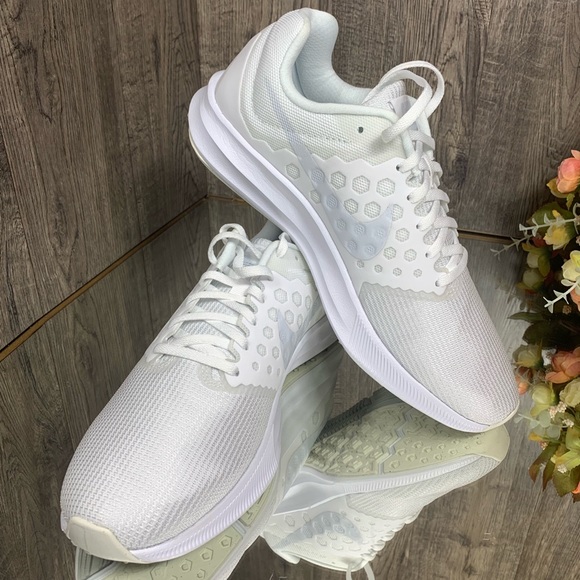 ❤️ Nike Downshifter 7 men’s white/pure platinum - Picture 6 of 8